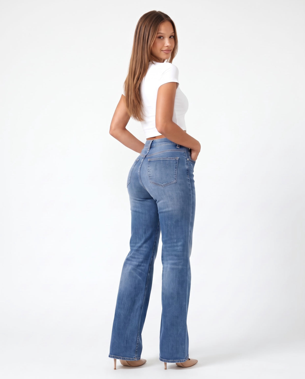 The BBL Jean – Washed Blue